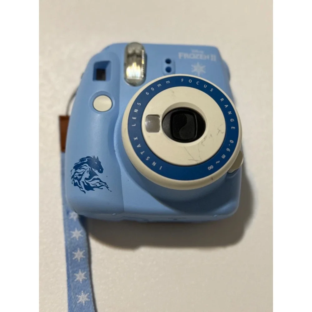 Fujifilm Instax Mini 9 Disney Frozen 2 Elsa Anna Instant Camera Ice Blue